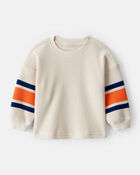 Baby Boy Thermal Long-Sleeve T-Shirt - Orange/Tan, image 1 of 3 slides