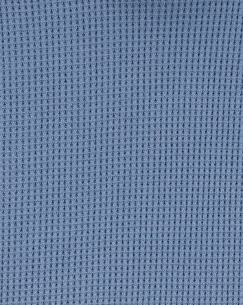 Toddler Waffle Knit Hooded Pullover - Blue, 