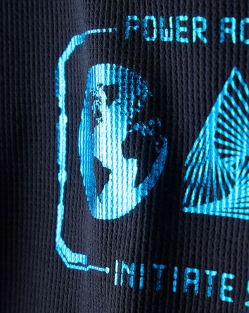 Boys Space Long-Sleeve Graphic Tee - Navy, 