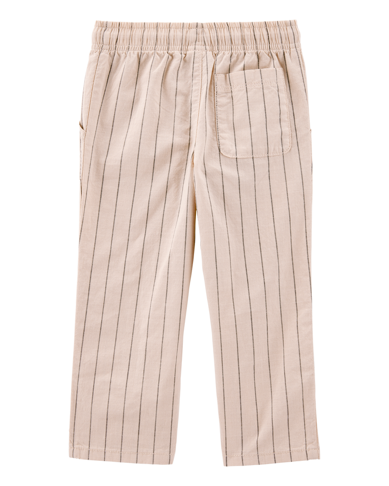 Baby 2-Piece Desert Lizard Graphic Tee & Striped Pants Set - Ivory/Tan, image 6 of 7 slides