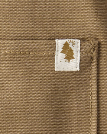 Baby Boy Canvas Long-Sleeve Fashion Jacket - Brown, 