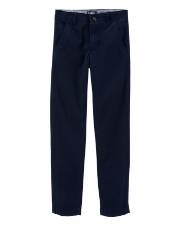 Boys Stretch Chino Pants - Navy, 