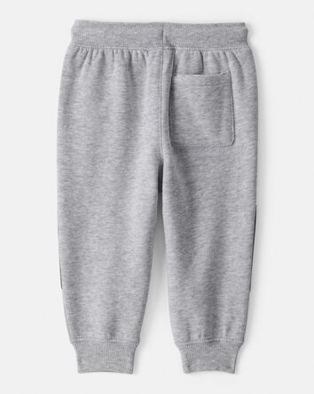 Baby Boy Fleece Joggers - Grey, 