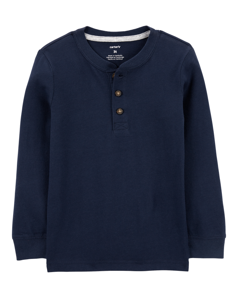 Baby Long-Sleeve Henley Tee, image 1 of 3 slides