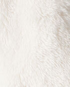 Baby Sherpa Long-Sleeve Hooded Zip-Up Jacket - Ivory, image 3 of 4 slides