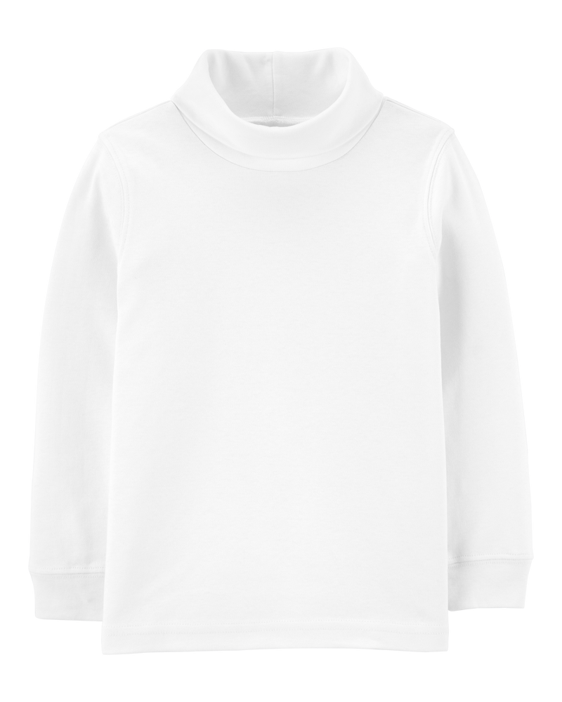 Toddler Boy Cotton Turtleneck - Ivory, image 1 of 3 slides