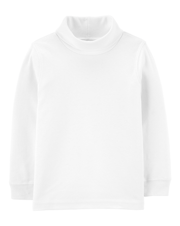 Toddler Boy Cotton Turtleneck - Ivory, 