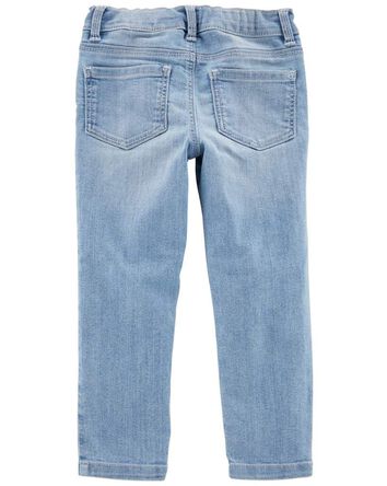 Baby Light Blue Wash Skinny-Leg Jeans, 