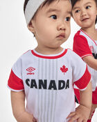 Baby Umbro Canada Soccer Romper - Red/White, image 3 of 7 slides