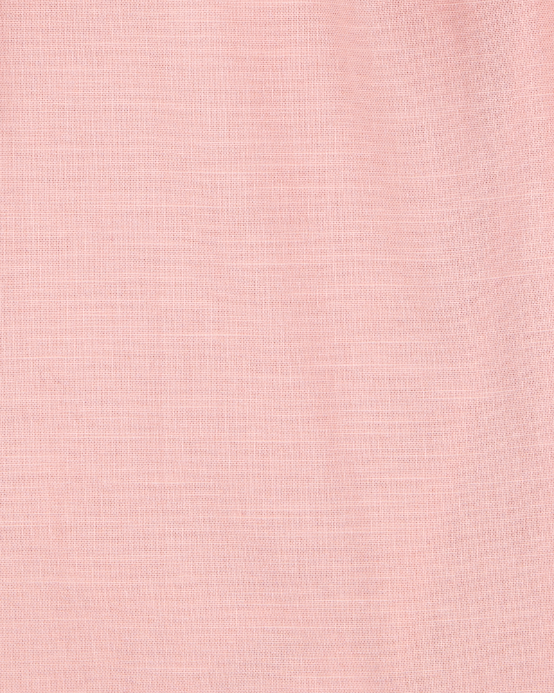 Baby 2-Piece Button-Front Tank & Pull-On Pant Set - Pink, image 2 of 3 slides