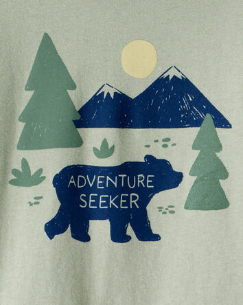 Toddler Boy Adventure Seeker Long-Sleeve Graphic Tee - Green, 