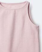 Toddler Girl Ribbed Playtime Tank Top - Pink, image 6 of 6 slides