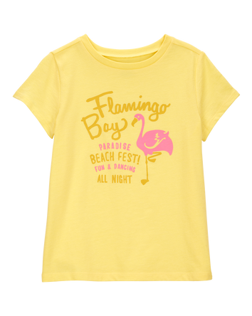 Girls Flamingo Graphic Tee, 