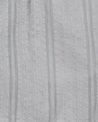 Baby 2-Piece Seersucker Button-Down Shirt & Drawstring Shorts Set - Grey, image 6 of 6 slides