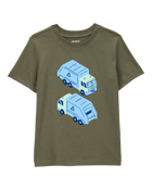 Toddler Boy Recycling Truck Graphic Tee - Olive, image 1 of 3 slides