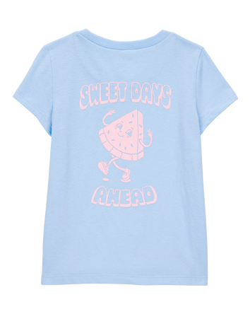 Toddler Heart Short-Sleeve Graphic Tee - Blue, 