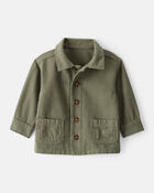 Baby Boy Herringbone Long-Sleeve Fashion Jacket - Olive, image 1 of 3 slides