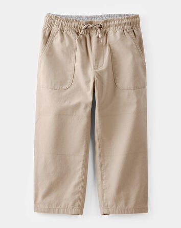 Toddler Boy Drawstring Pull-On Pants - Khaki, 