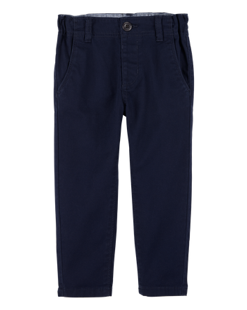 Toddler 3-Pack Slim Tapered Chino Pants - Navy, 