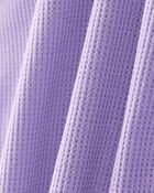 Baby Girl PurelySoft Long-Sleeve 2-Way Zip 1-Piece Pajamas - Purple, image 3 of 6 slides