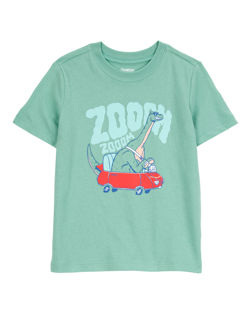 Toddler Dinosaur Short-Sleeve Graphic Tee - Green, image 1 of 3 slides