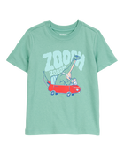 Toddler Dinosaur Short-Sleeve Graphic Tee - Green, image 1 of 3 slides
