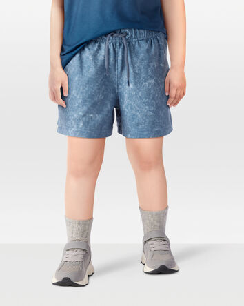 Toddler Solid Pull-On Knit Shorts - Blue, 
