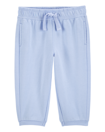Baby Pull-On French Terry Joggers - Blue, 