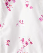 Baby Girl Floral Long-Sleeve Midweight Anorak Jacket - White, image 3 of 3 slides