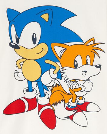 Toddler Sonic The Hedgehog Short-Sleeve Graphic Tee - Cream, 