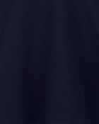 Toddler Girl Pique Short-Sleeve Uniform Dress - Navy, image 3 of 4 slides