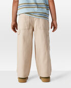 Toddler Boy  Wide-Leg Carpenter Twill Pants - Khaki, image 4 of 7 slides
