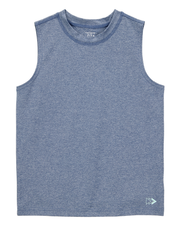 Kid Active Muscle Tank - Blue, 