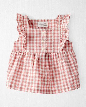 Baby Gingham Top Made With Organic Cotton, 