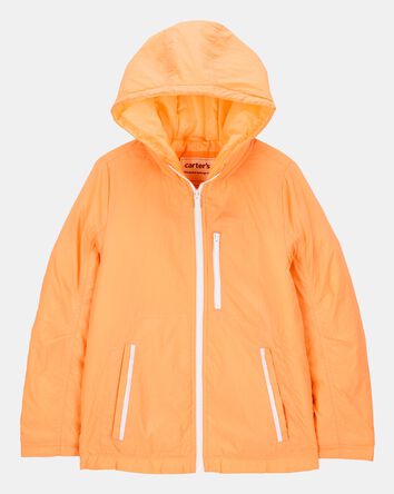 Girls Midweight Athletic Jacket - Orange, 