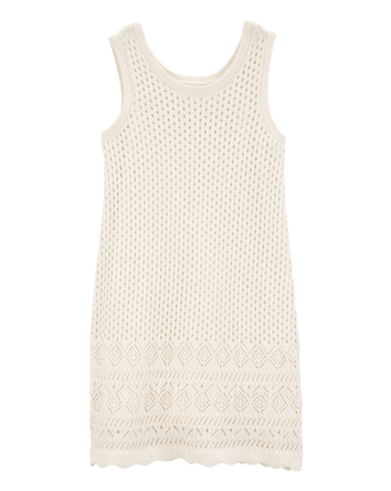 Kid Sweater Knit Tank Dress - Ivory, 
