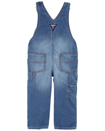 Toddler Knit-Like Denim Overalls, 