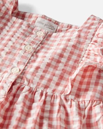 Toddler Gingham Top Made With Organic Cotton, 