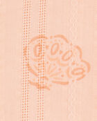 Toddler Seashell Cotton Tank - Coral, image 2 of 3 slides