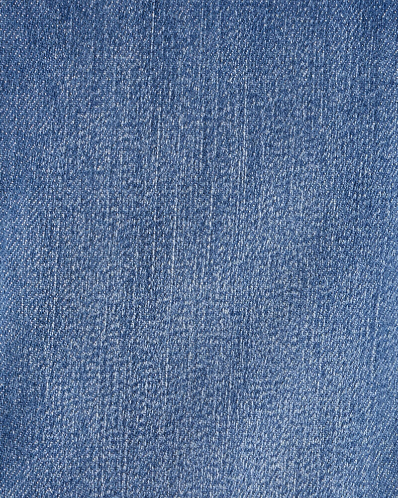 Toddler Dark Wash Elastic-Waist Jeggings, image 3 of 4 slides