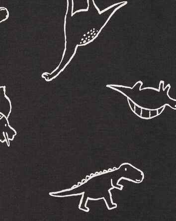 Baby Boy 5-Pack Striped Dinosaur Short-Sleeve Bodysuits, 