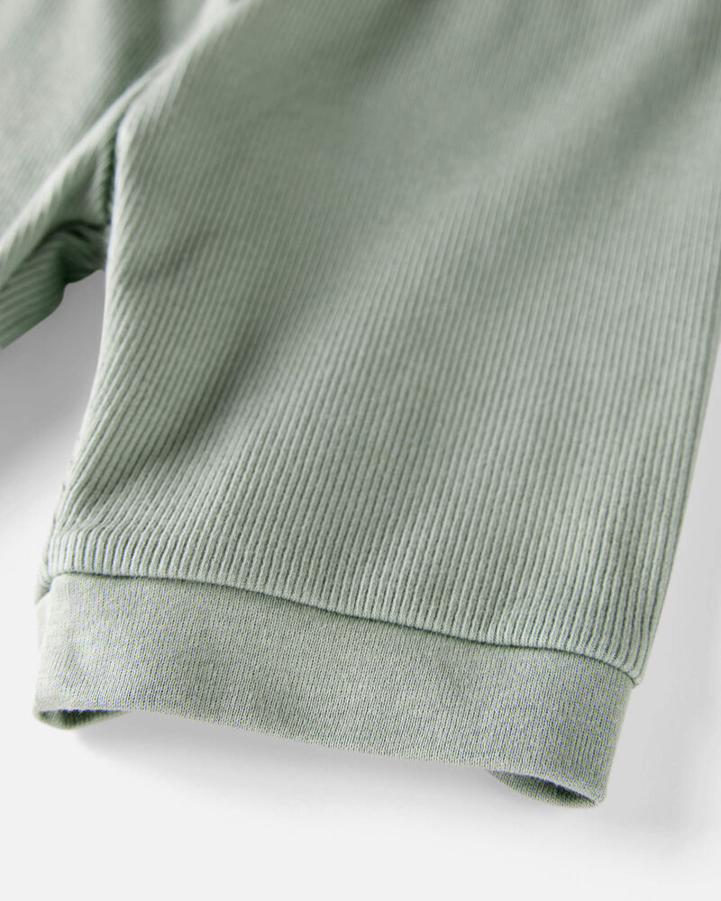 Toddler Organic Cotton Ribbed Pajamas Set , image 2 of 4 slides