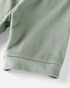 Toddler Organic Cotton Ribbed Pajamas Set , image 2 of 4 slides