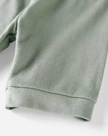 Toddler Organic Cotton Ribbed Pajamas Set , 