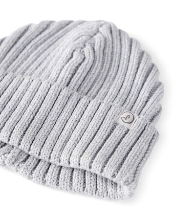Baby Organic Cotton Sweater Knit Beanie, 