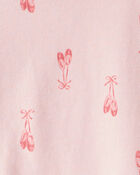 Toddler Girl 3-Piece Ballerina Print Outfit & Dress Set - Pink, image 3 of 11 slides