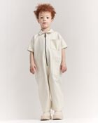 Toddler Day Out&trade; Cropped Jumpsuit - Cream, image 1 of 7 slides