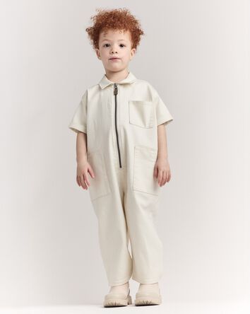 Toddler Day Out&trade; Cropped Jumpsuit - Cream, 