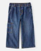 Toddler Boy  Wide-Leg Carpenter Denim Jeans - Medium Wash, image 1 of 6 slides