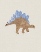 Baby Boy 3-Piece Dinosaur Little Short Set - Blue/Ivory, image 3 of 5 slides